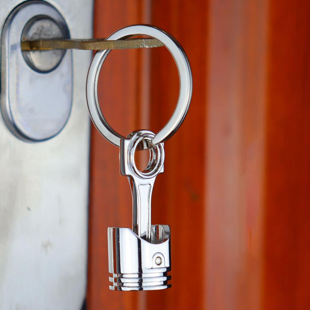 Creative And Personalized Car Piston Keychain Engine Modification Piston Keychain  Locomotive Piston Pendant