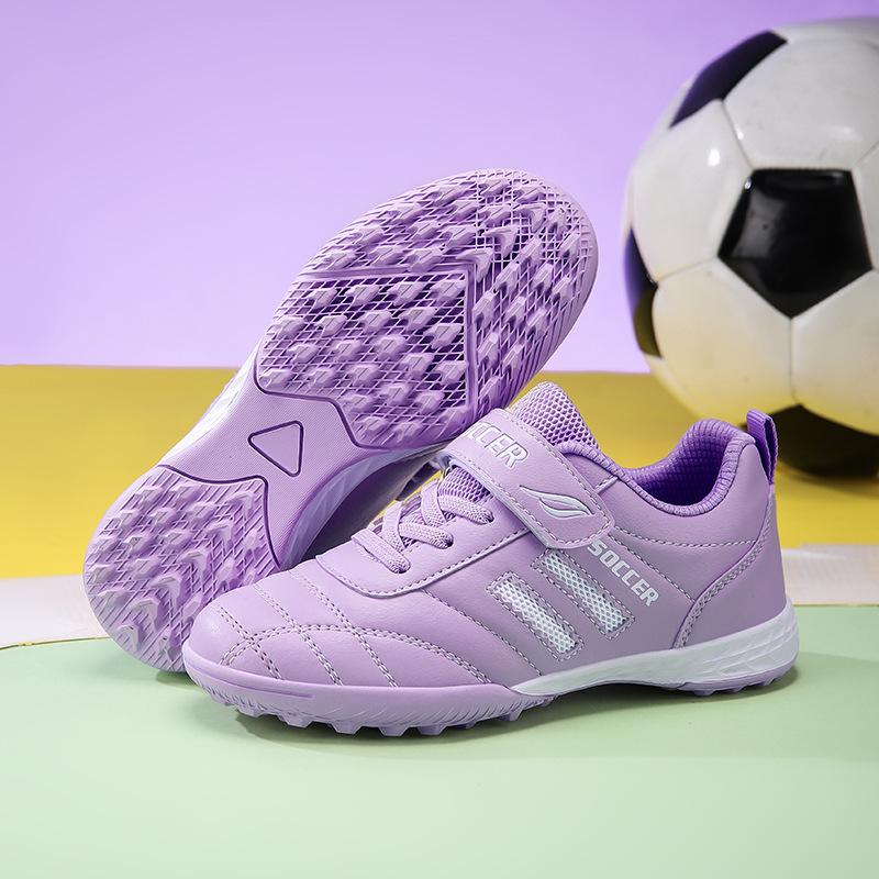 

Детские футбольные бутсы для внешней торговли для девочек с шипами TF короткие шипы на липучке для учеников начальной и средней школы для мальчиков тренировочная обувь сущность 39