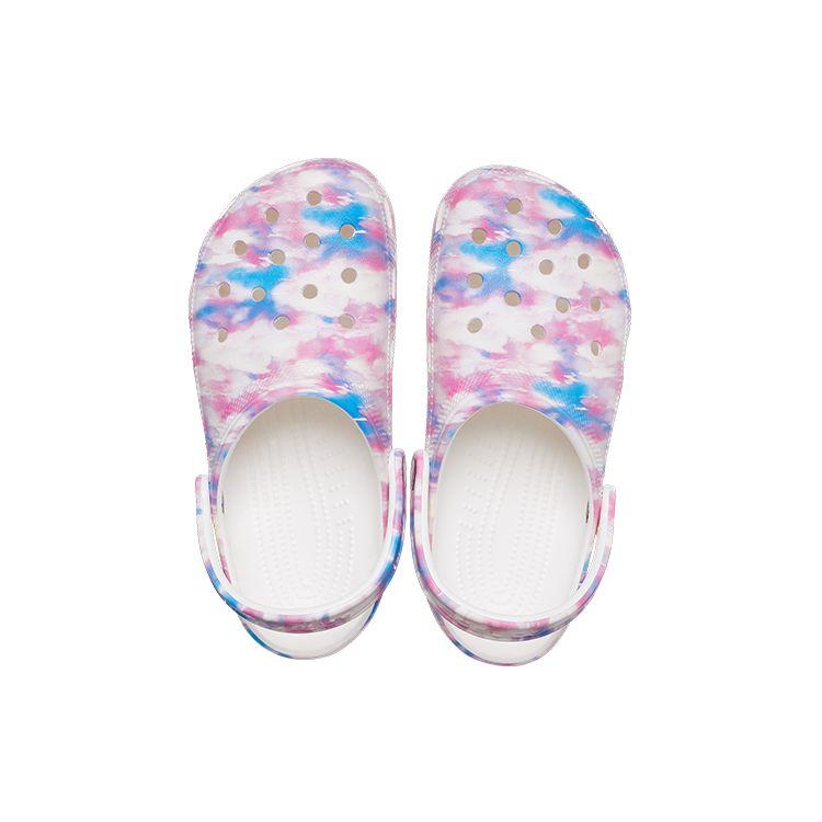 Crocs Classic Clog Unisex Pink White EVA Breathable Outdoor Clogs 207567-94S