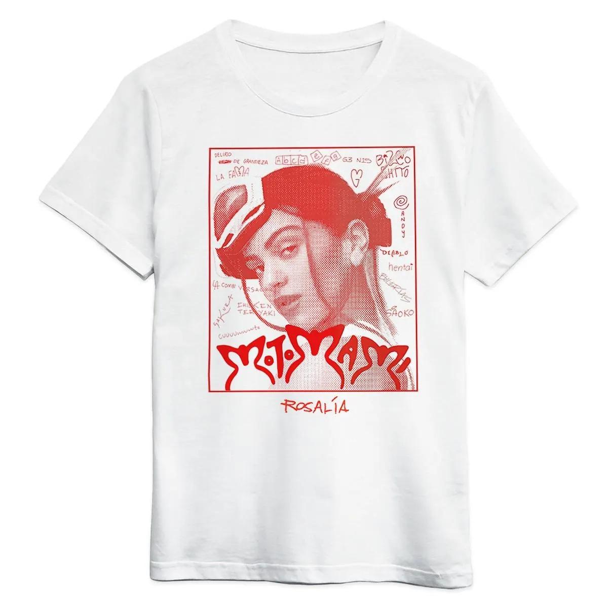 

Singer Rosalía Rosalia 100cotton Unisexs Shirt 2026 Album Tour Graphics Short Sleeve Oversized Womens Short Sleeved Cheap Tshirt S