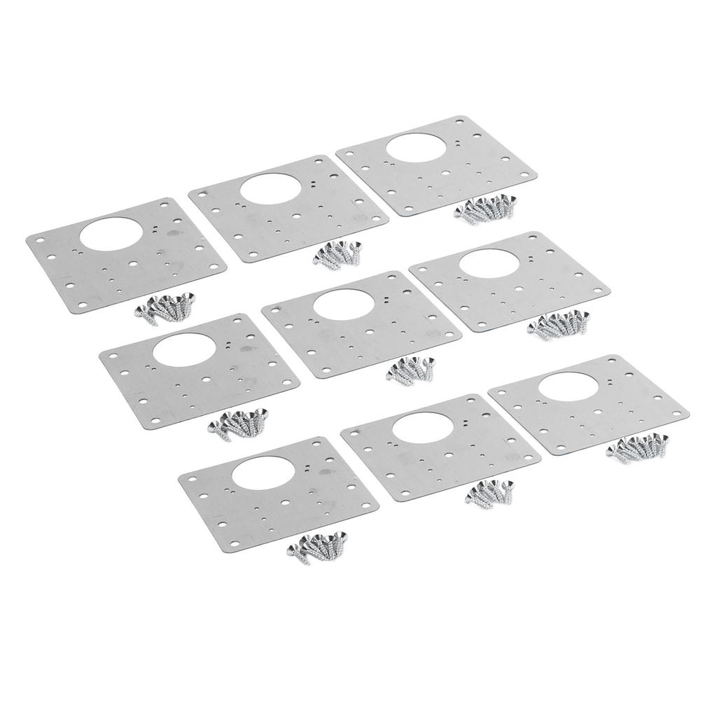 30Pcs Cabinet Hinge Repair Plate Accurate Rugged Stainless Steel Cabinet Hinge Repair Board Kit for