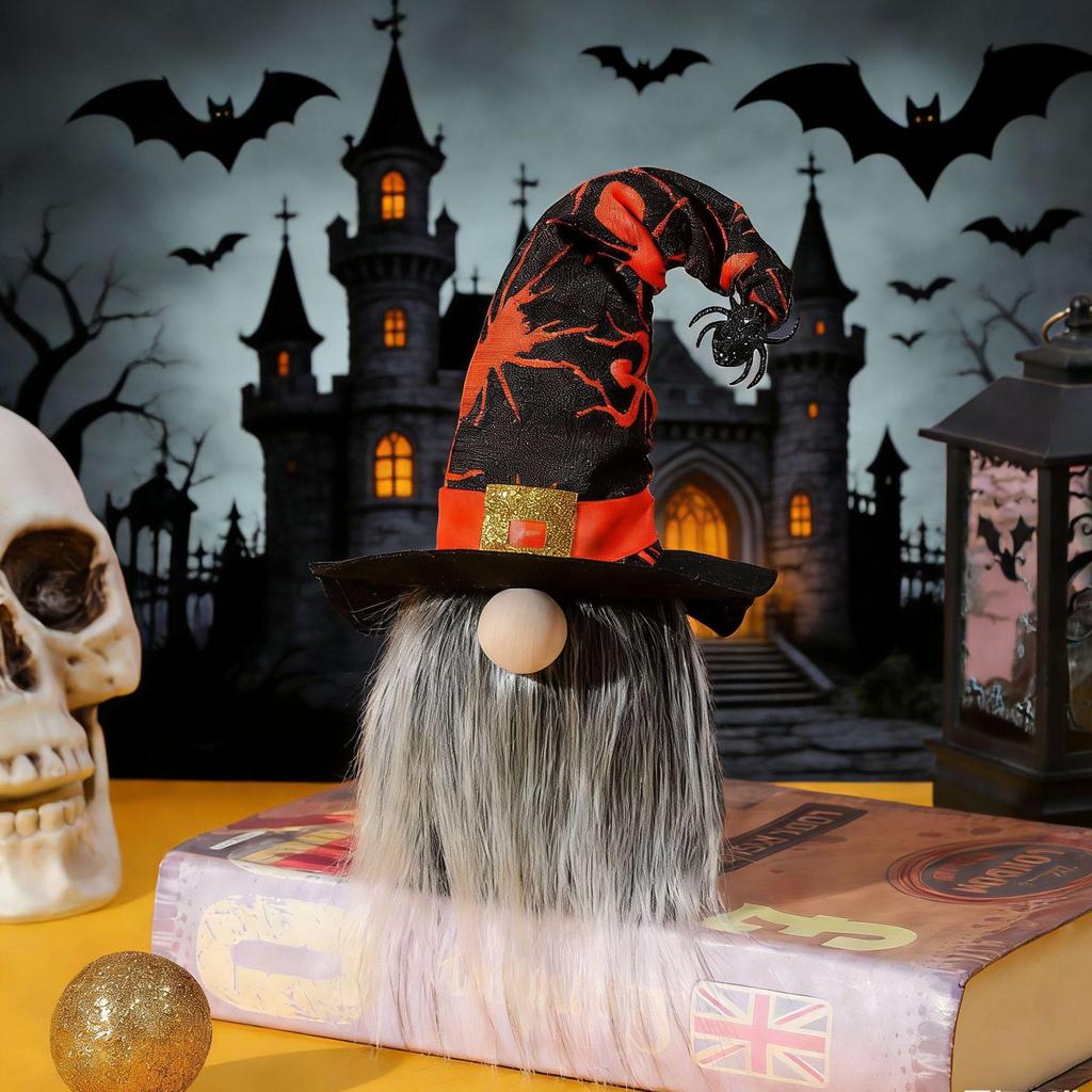 Cross-Border Halloween Ornaments: Dolls, Spiders, Bats, Faceless Gnomes, and Figurines for Party Decor