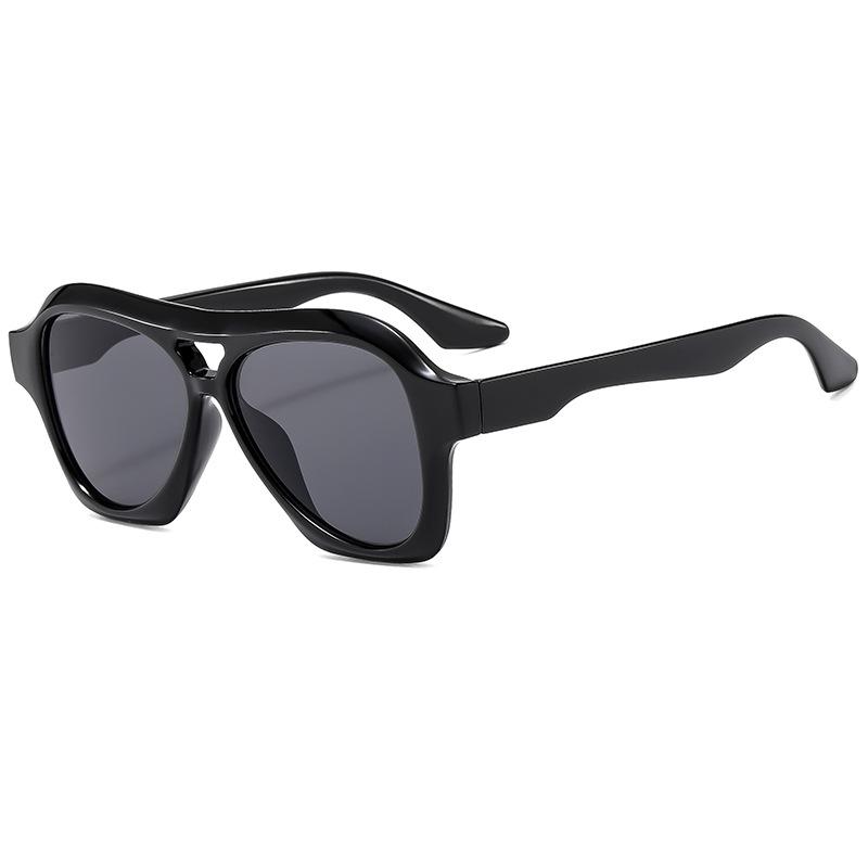 JYL TS Oversized Sunglasses UV Protection Face Slimming 3855 A-4153