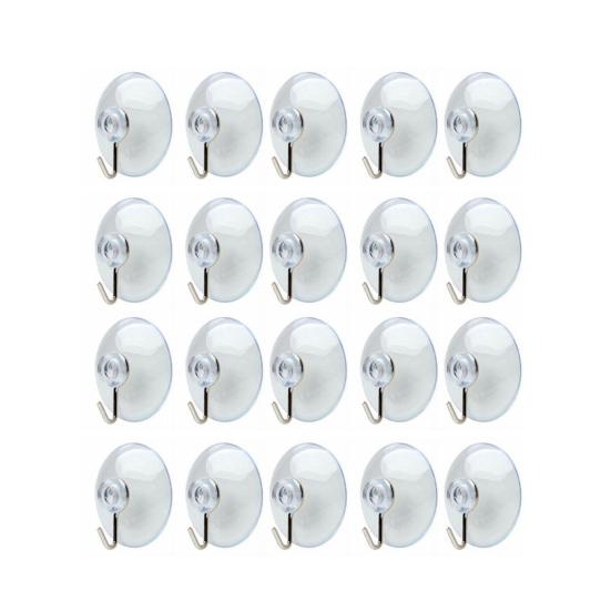 

1 Set Practical Suction Hook Widely Use PVC Transparent Clear Sucker Hanger for Daily прозорий