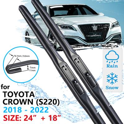 Auto Front Wischer Klingen Für Toyota Crown S220 2018 2022 Reinigung Windschutzscheibe Windschutz Zubehör Pinsel