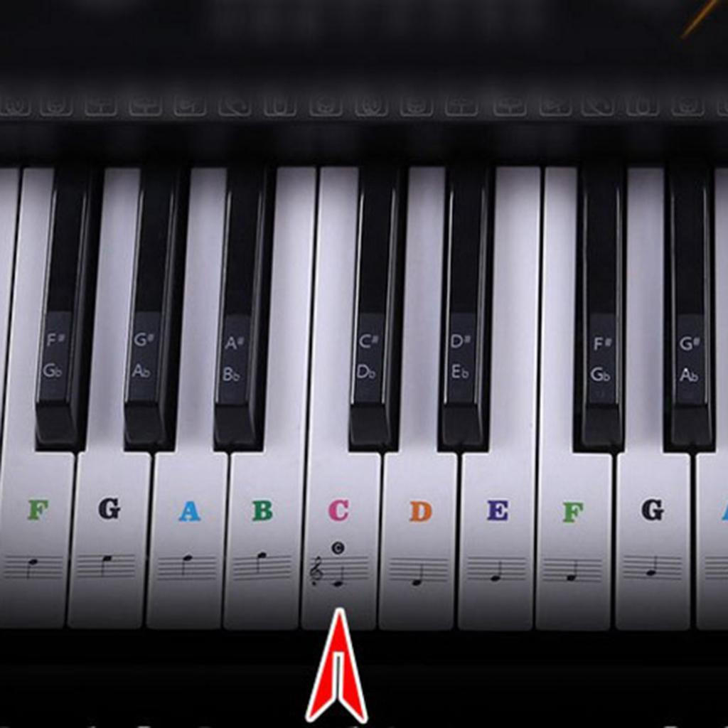 49-88 Key Electronic Piano Keyboard Sticker