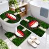 Feyenoord Rotterdam Toilet Mat 3-Piece SetU-Shaped Anti-Slip Bathroom Floor Mats with Bathtub Mat Soft Absorbent Non-Slip Toilet Rug