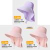 Summer Outdoor Sun Hat With Large Brim Uv Protection For Hiking And Fishing Enthusiasts