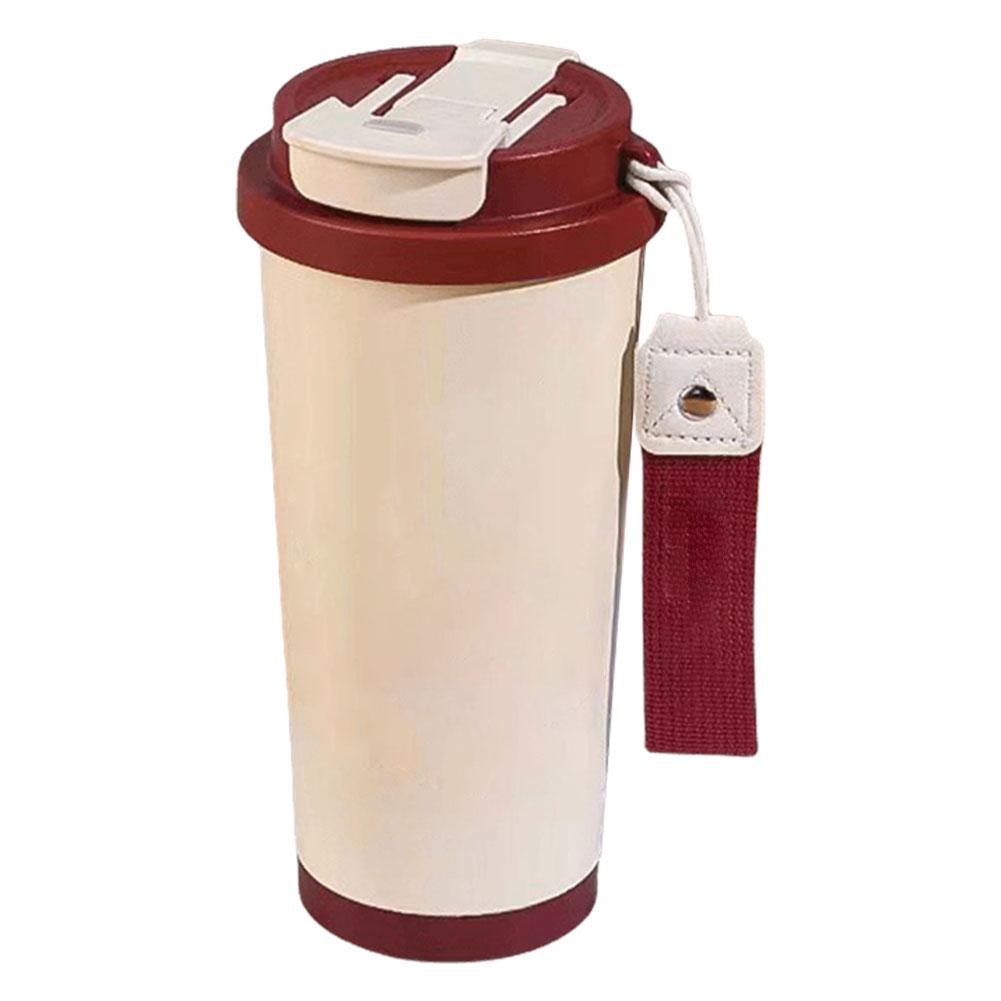 

500 мл Цветочная термос с соломинкой Ландыш Кофейная чашка из нержавеющей стали Термокружка для кофе в машину Подарок на день рождения Bestie 500ml вино красного