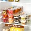 180ml Clear Plastic Cups with Lids - Sealable Disposable Containers for Catering, Parties, Desserts, Yogurt, Pudding & Snacks.