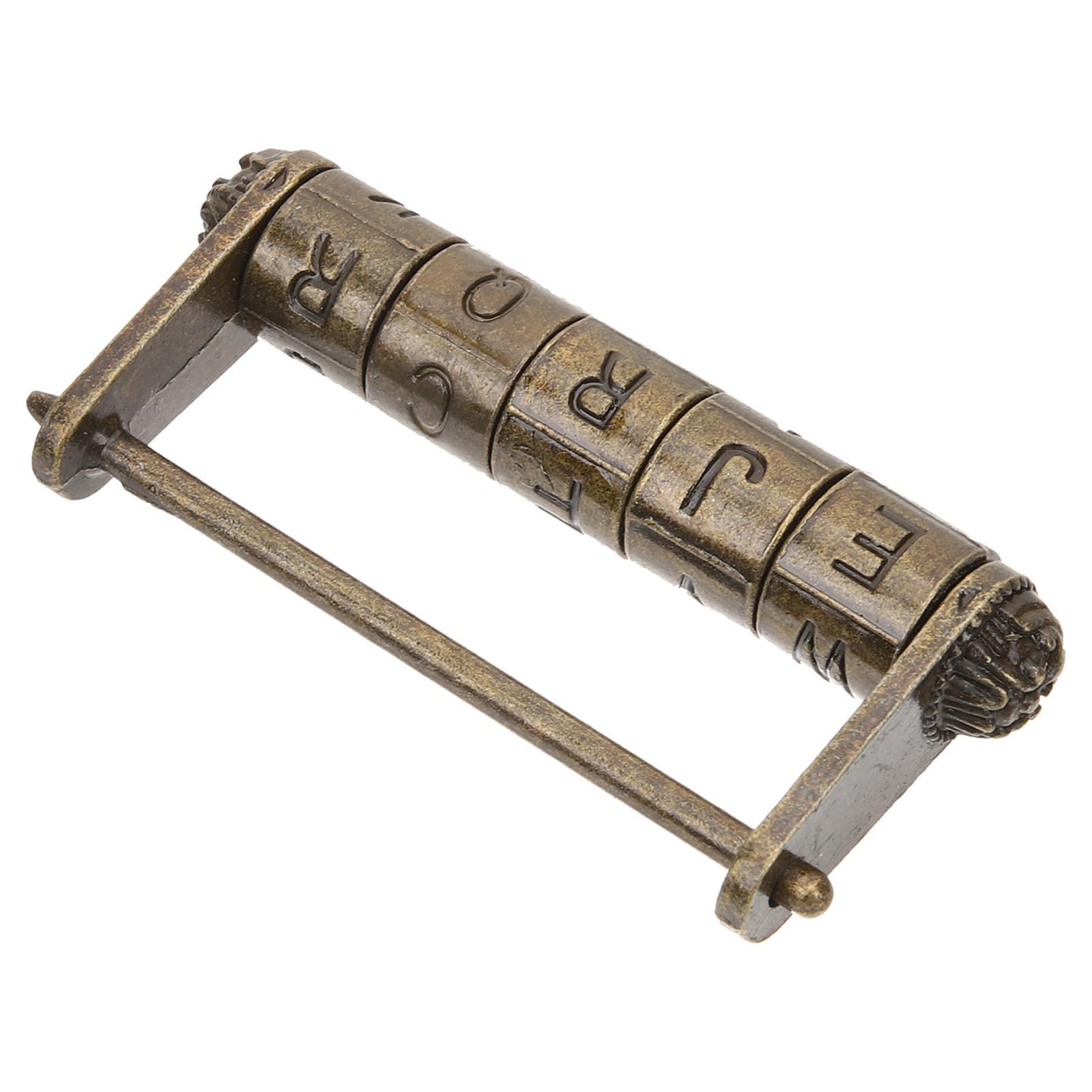 

Traditional Chinese Vintage Password Lock Zinc Alloy Word Lock for Jewelry Box Drawer Cabinet Gift Metal Padlock China Mainland