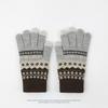 Driving Gloves Ethnic Style Gloves Solid Color Men Wool Mittens Warm Knitted Gloves  Autumn