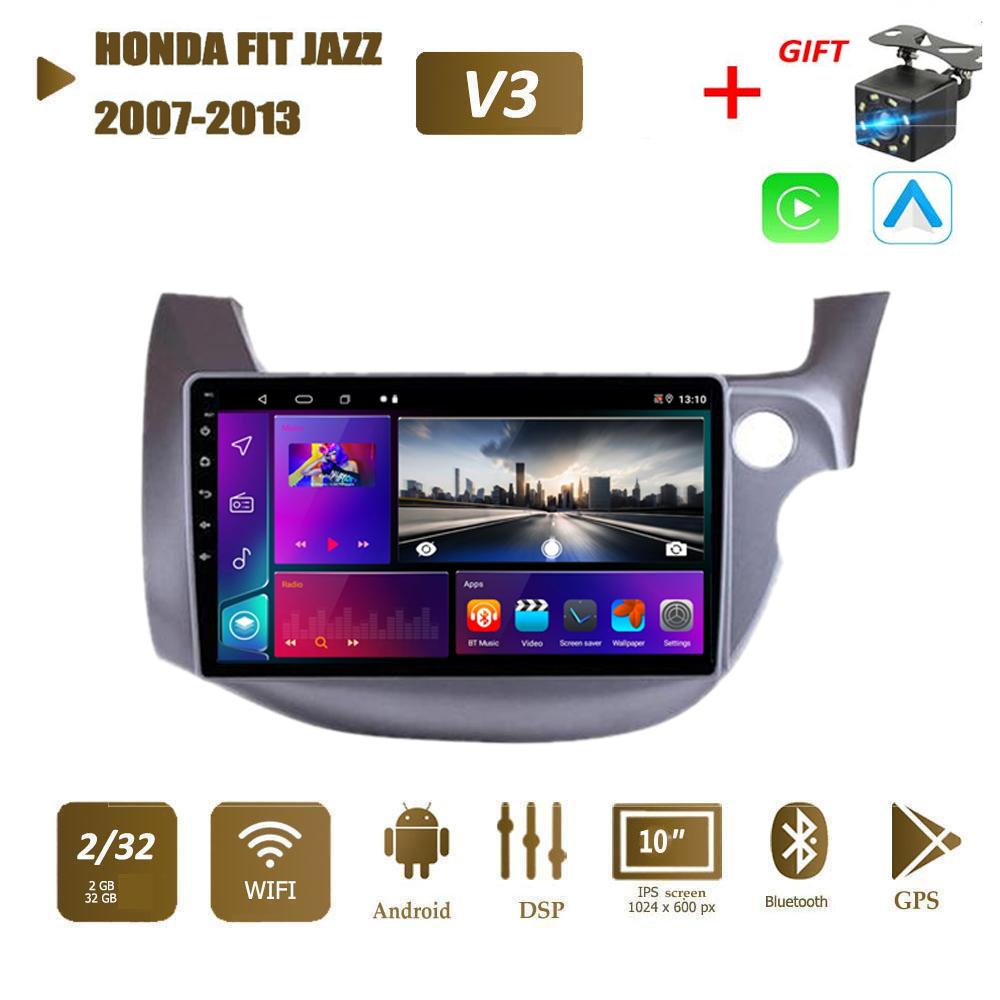 Android Carplay pentru HONDA FIT JAZZ 2007-2013 Radio auto Multimedia Player Video Navigatie GPS WIFI 2+32GB