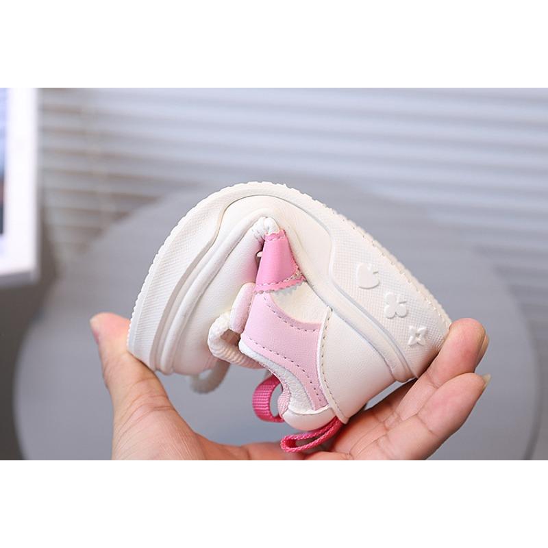 White Sneakers Baby Athletic Shoes Spring/Autumn New Girls Casual Shoes Boys Toddler Shoes Soft Sole Comfortable