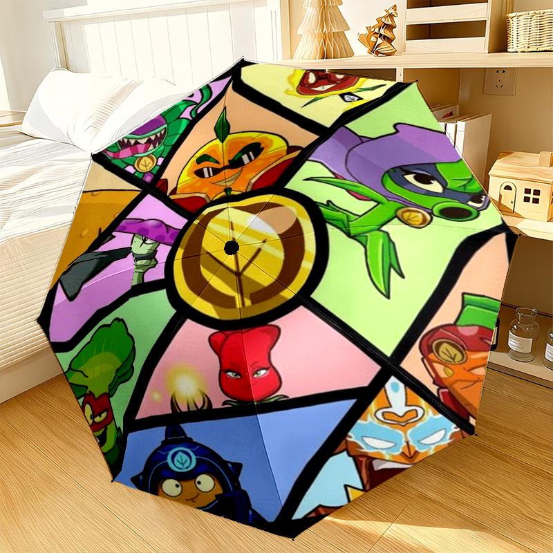 Vibrant Battle Zombies Umbrella 8-Frame for Travel, camping, Casual Lightweight Portable Umbrella, Essential for every family Holidays Gift