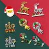 Mistletoe Wreath Christmas Elk Breastpin Snowflake Merry Christmas Decor  Xmas