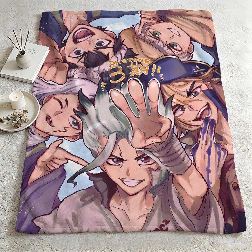Anime DDr STONEE Throw Warm Soft Flannel Blanket Multiuse for Sofa Bed Camping Travel Nap