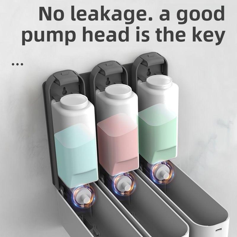 350ml Nástěnný Dávkovač Mýdla Manuální Dávkovač Šamponu Sprchového Gelu Nádoba na Pleťovou Vodu Dávkovač Tekutého Mýdla na Ruce do Koupelny