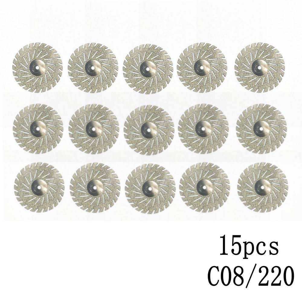 Dental Lab Polishing Shank Mandrel Burs Emery Polishing Kit Disc Cutting Double Side Disk Tool Dentistry Polishing Tools