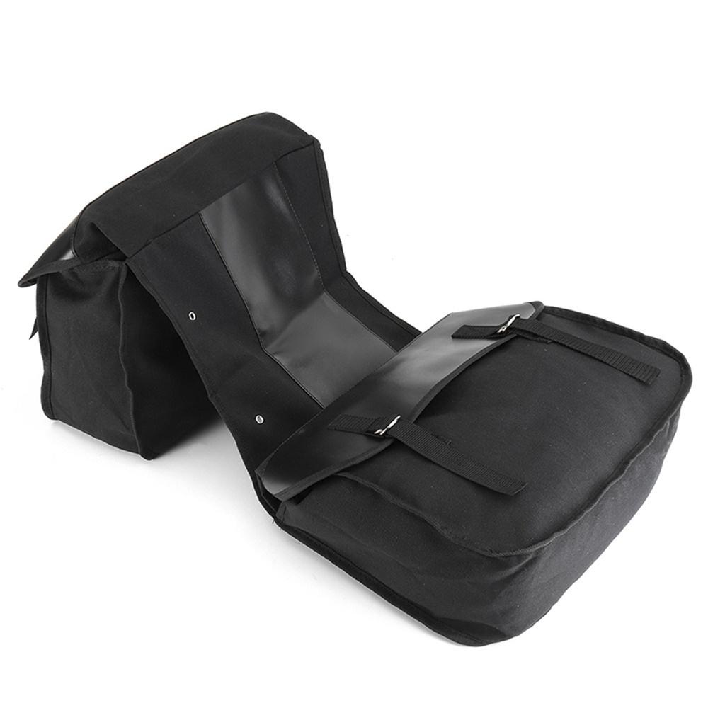 Universal Motorcycle Cycling Canvas Side Saddlebag Back Pack for Motorbike 2 Colors