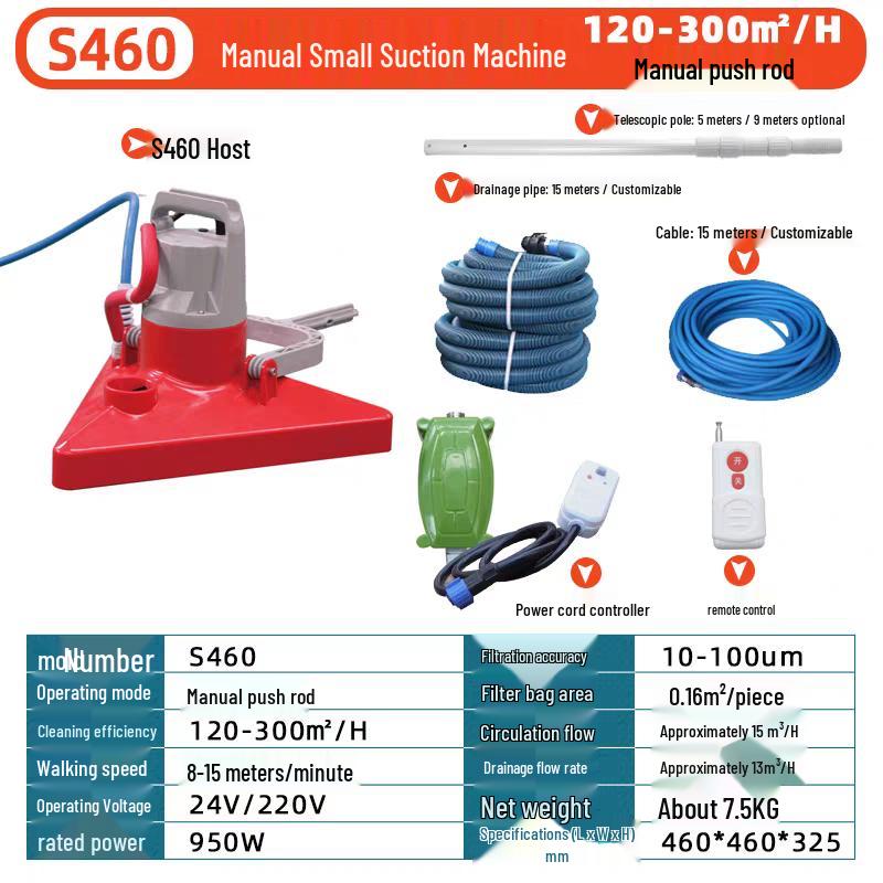 Water Turtle S460 Manual Pool & Pond Vacuum