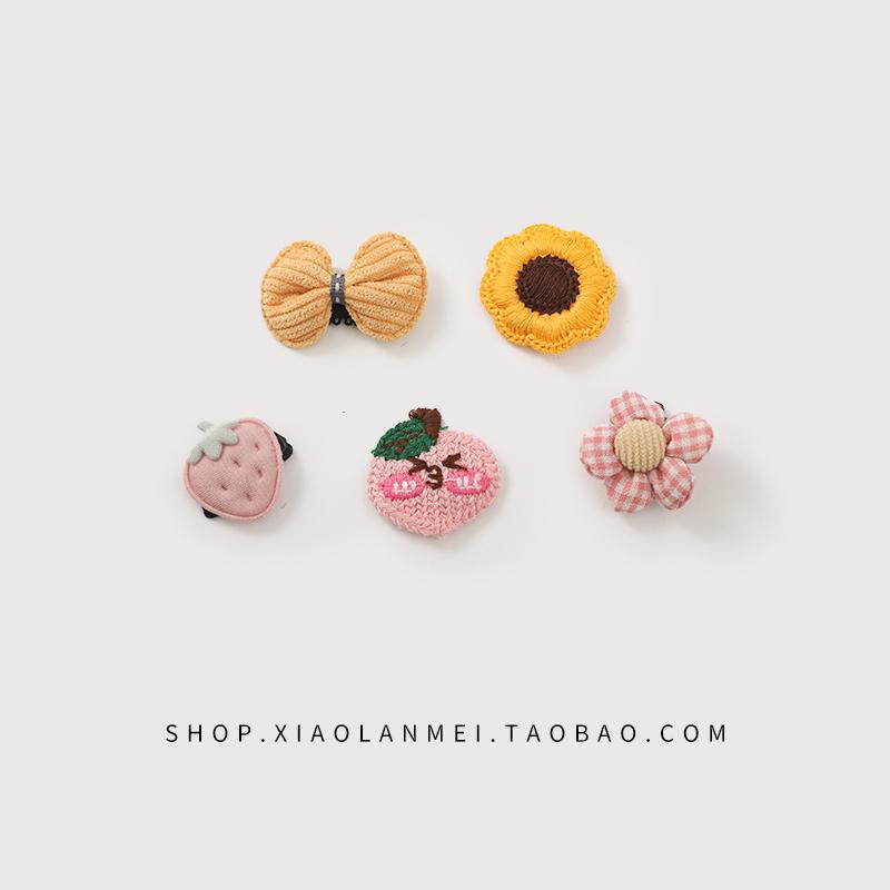 Dog Hair Clips Pet Accories Puppy Forehead Clips Bear Dog Hair Decorations Non-Drop Knot Schnauzer