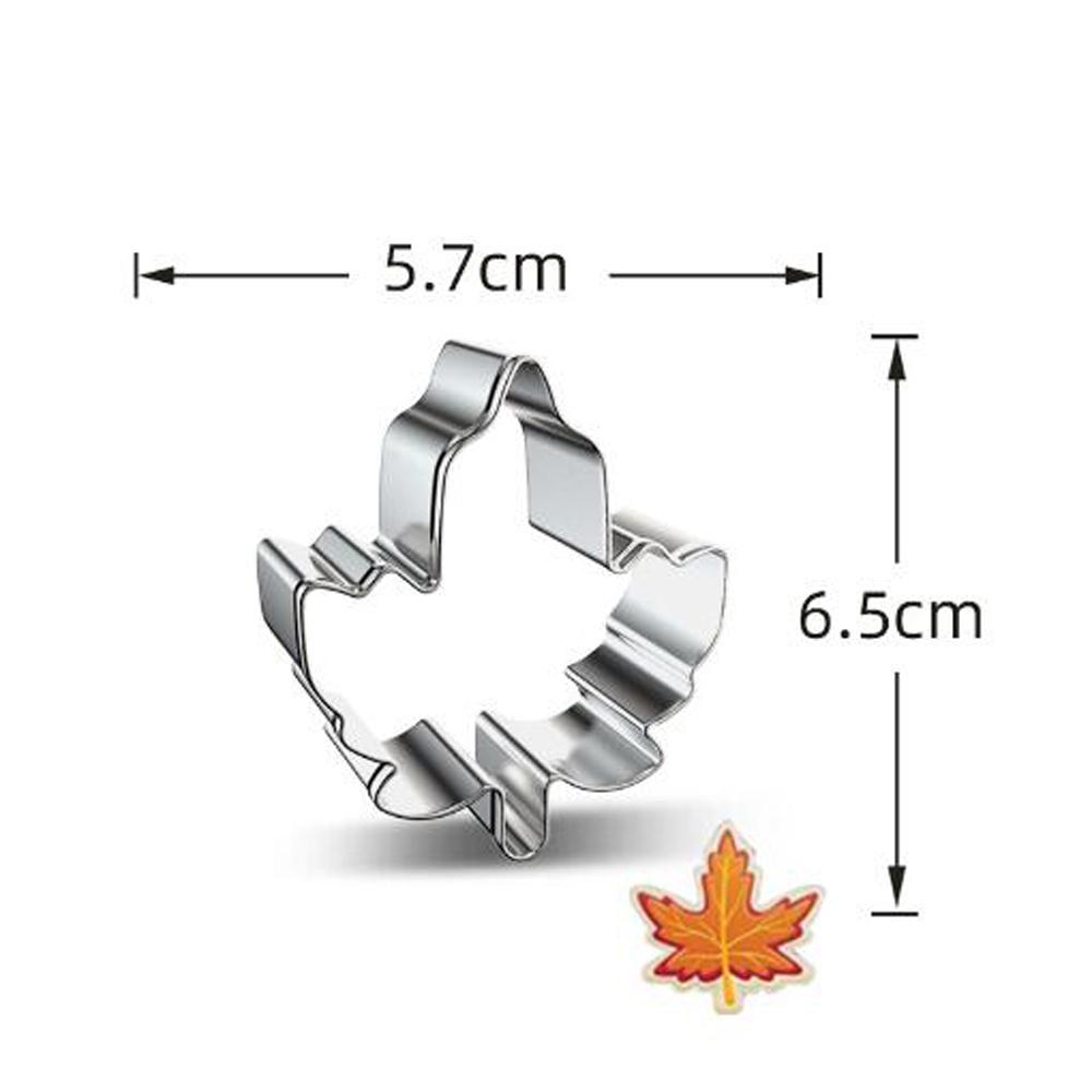 1pcs Tree Leaves Moldes Metal Stainless Steel Cookie Cutters Reposteria Patisserie Biscuit Pastry Shop Fondant Cake Decor Tools