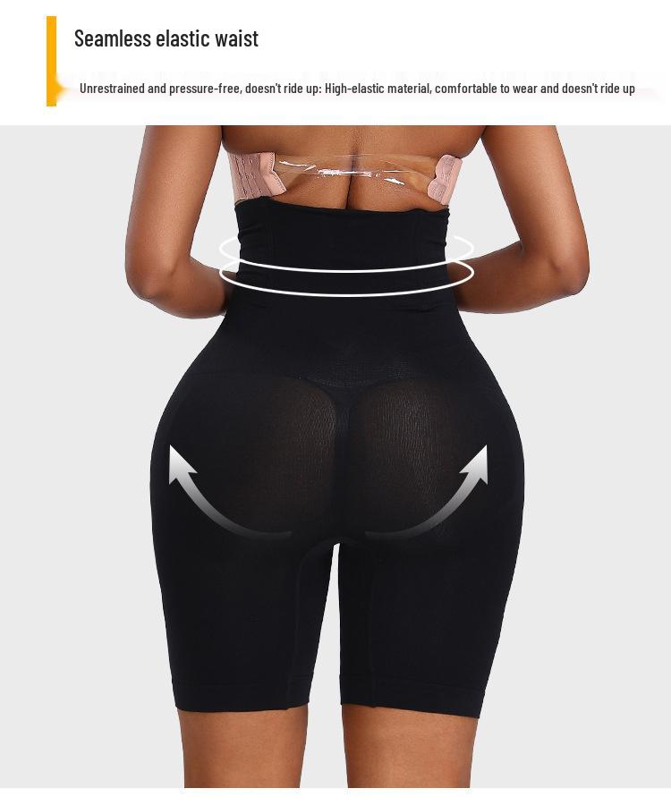 Übergröße High-Waist Anti-Roll Bauchweg Shapewear Shorts