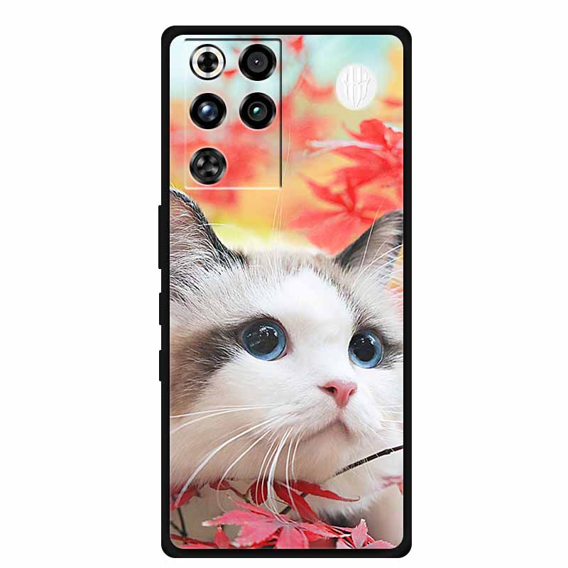 Phone Case For ZTE Nubia RedMagic 11 Pro 5G Back Cover Case Black Silicone TPU Soft Coque For Nubia RedMagic 11Pro Funda Capas