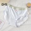 Bragas de estudiante de secundaria sin costuras de cintura media de alta elasticidad ahuecadas con buena transpirabilidad de color sólido de corte entallado fino informal ropa interior deportiva para dama