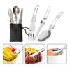 10 piece Camping cookware Set, Stove and pot Set, Fork and tank stand, Outdoor cooking utensils, Hiking, picnic,