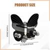 Acrylic Wall-Mounted Hairbrush Holder, Comb Rack, Elegant Butterfly-Shaped Organizer for Hair