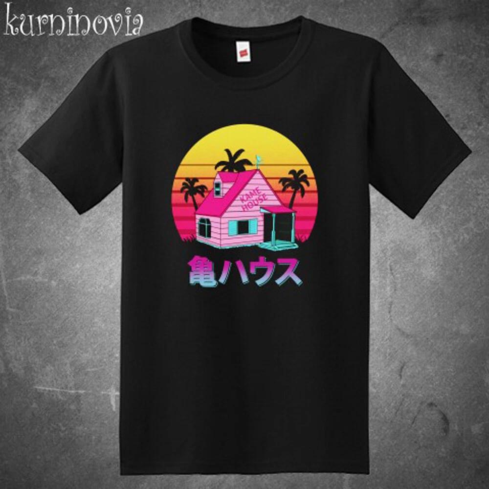 Kame House Kame Sennin Funny Cartoon Men s Black Size S to 5XL 4XL