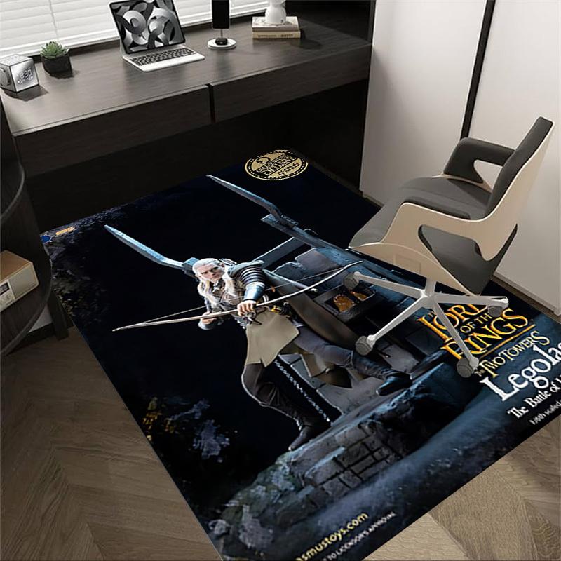 

1 шт. Ковер Леголас Битва за Хельмову Падь, для Декора Дома и Офиса, Коврик под Кресло, Праздничный Подарок, Ковер для Конференц-зала L1203 60cm by 90cm