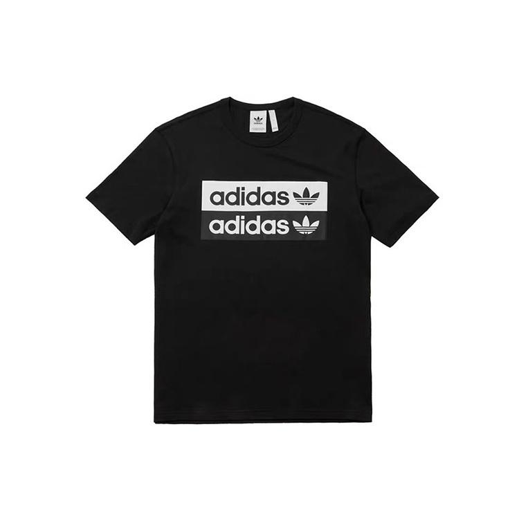 adidas originals Vocal Logo Printing Short Sleeve Black Men s EJ7266 L