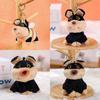 Cuter Dog Honeybee Plush Keychain Pendant With Squat Design For Gift Girls