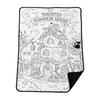 Kids Halloween Drawing with Brushes, 70 Cm, Parent-Child Coloring Blanket for Children