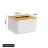 Simple Bamboo Wood Tissue Box