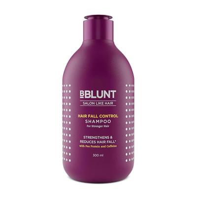 Shampoo Bblunt Controllo Caduta Capelli 300 ml Confezione da 1 con Proteine del Pisello e Caffeina per Capelli più Forti e Lucidi