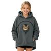 Kinder Mode Haustier Tasche Kapuzenpullover Sweatshirt für Jungen und Mädchen