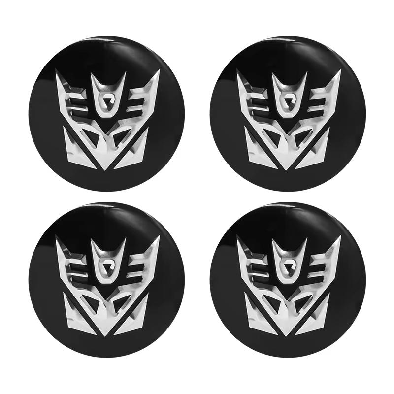 4PCS 56MM 60MM Autobot Emblem Uiversal Car Wheel Center Hub Cap Rim Cover Sticker