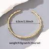 2025 High-End Geometric Zircon Inlaid Irregular Bracelet for Women - Niche Cold Style, Versatile Design