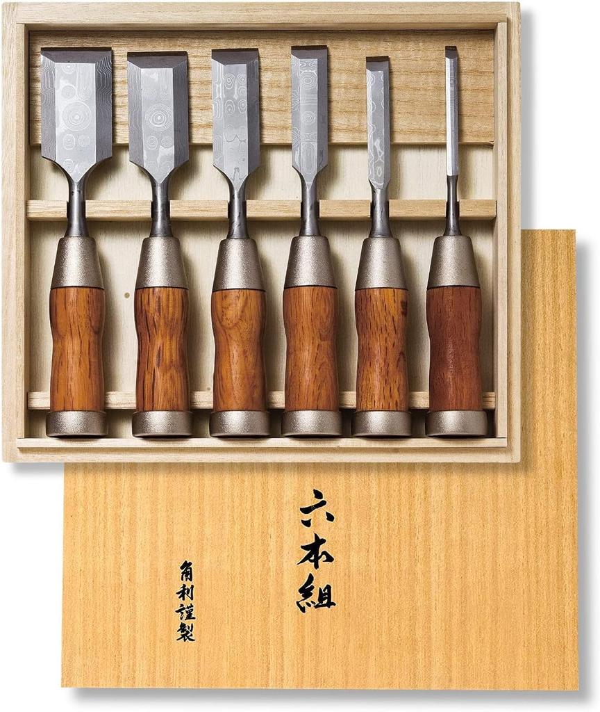 KAKURI Wood Chisels, Set of 6