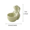 Rabbit Ceramic Egg Cup, Breakfast Egg Holder, Small, Fresh and Simple Ornament, Desktop Living Room Home Decoration