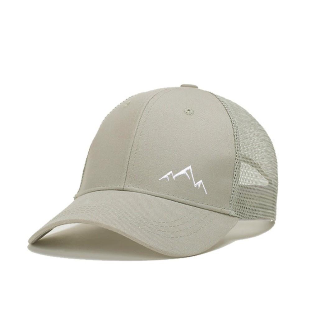 Breathable Mesh Baseball Cap Mountain Range Embroidery Hip Hop Hat Fashion Sunscreen Hat  Summer