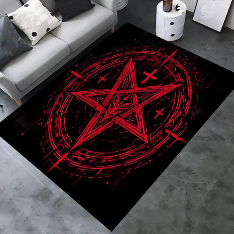 1pc Occultism,Symbolism,Esoteric Office Carpet Soft Polyester Non slip Machine Washable Indoor Carpe