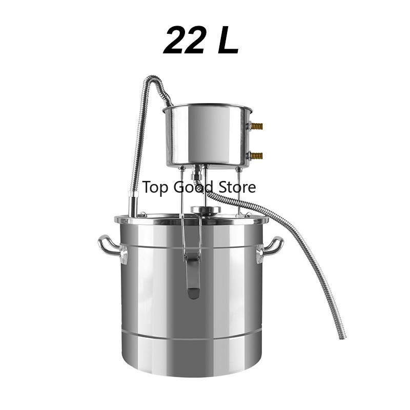 12/22/36L Stainless Steel Boiler Copper New Moonshine Distiller Home Alcohol Water Essential Oil Brewing Kit