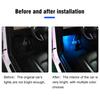 Für Tesla Model 3 Model Y S X LED Fußraumleuchte 18 Modi Autositzlampe Atmosphärenlicht Dekorative Lampe Innenraumzubehör
