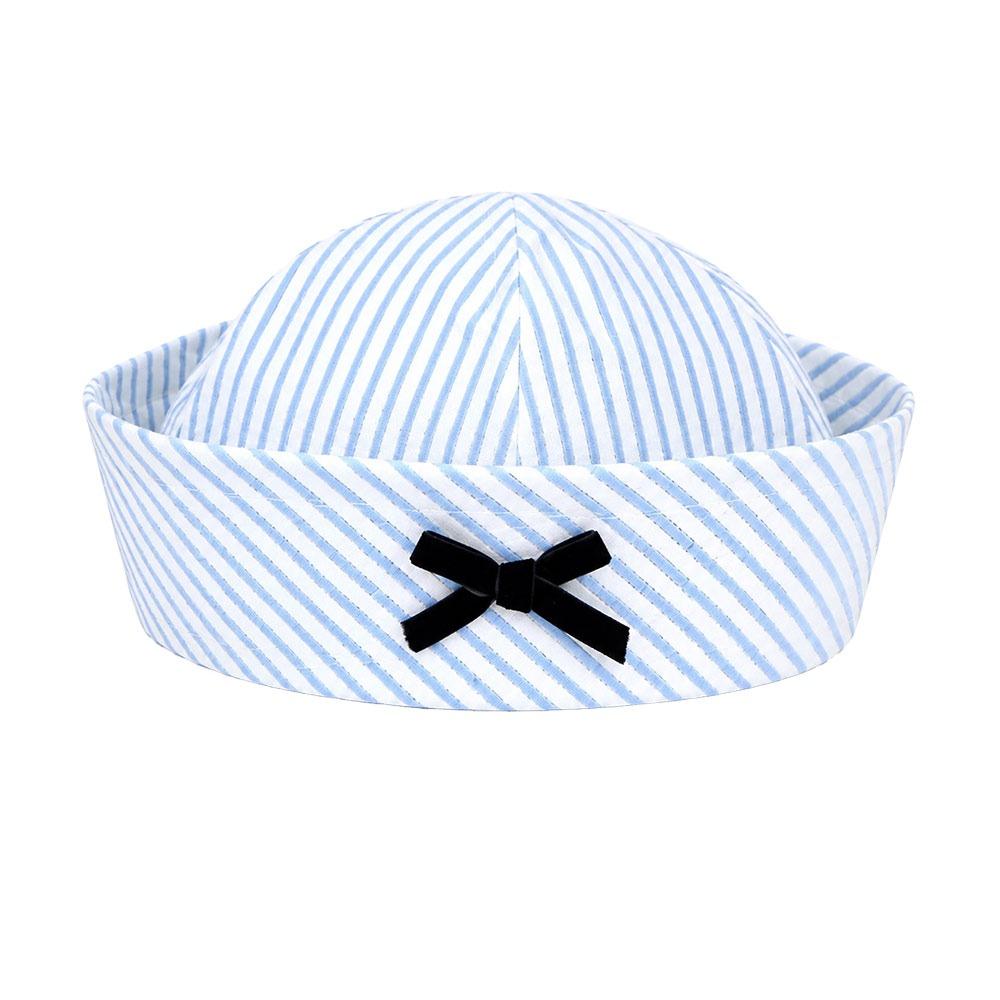 Stripe Sailor Hat Summer Stage Performance Hat Fashion Cosplay Hat for Women