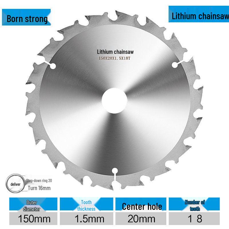 Lithium Electric Woodworking Saw Blades - 4", 5", 5.5", 6.5" Alloy Blades for Wood Cutting.